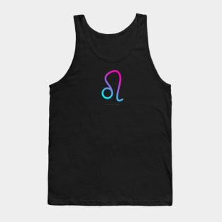 Gradient Leo Zodiac Tank Top